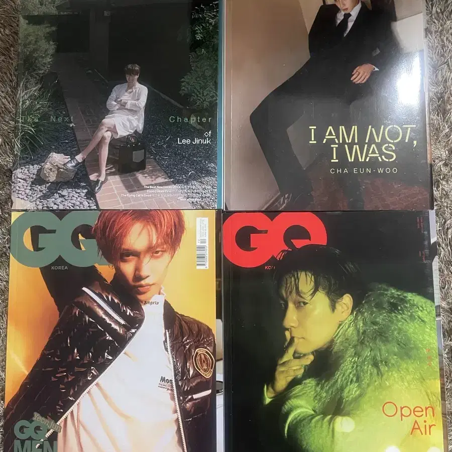 GQ, 에스콰이어  24년7월,8월,10월,12월 4권 일괄판매.