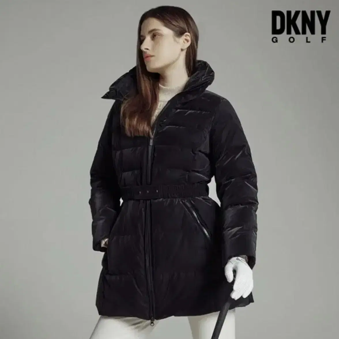 DKNY 골프 22FW 벨티드 구스 패딩 L