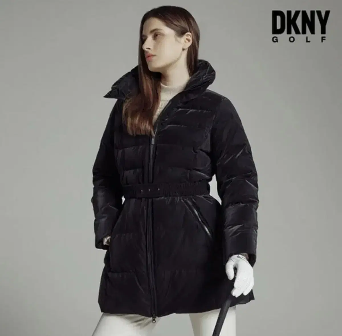 DKNY 골프 22FW 벨티드 구스 패딩 L