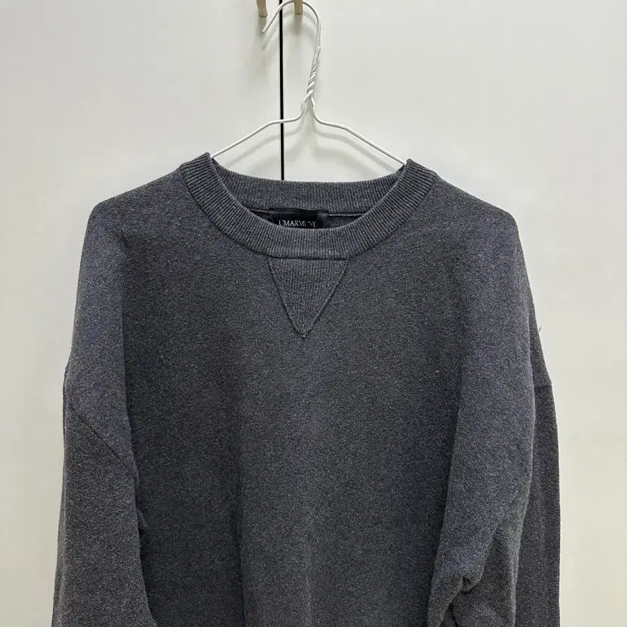 우마뭉 니트 Cotton cashmere tucked sleeve pul