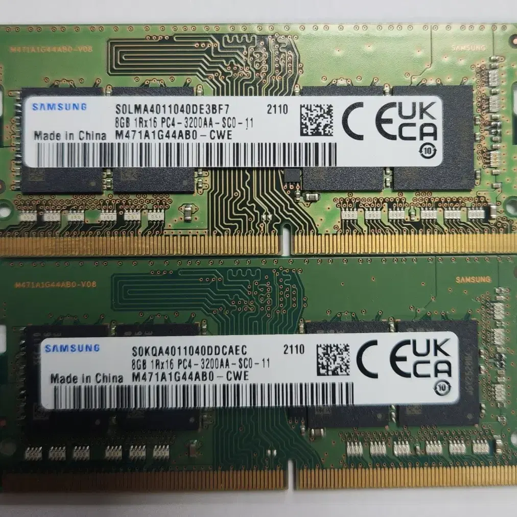 삼성노트북메모리(PC4-8MB)~2개일괄