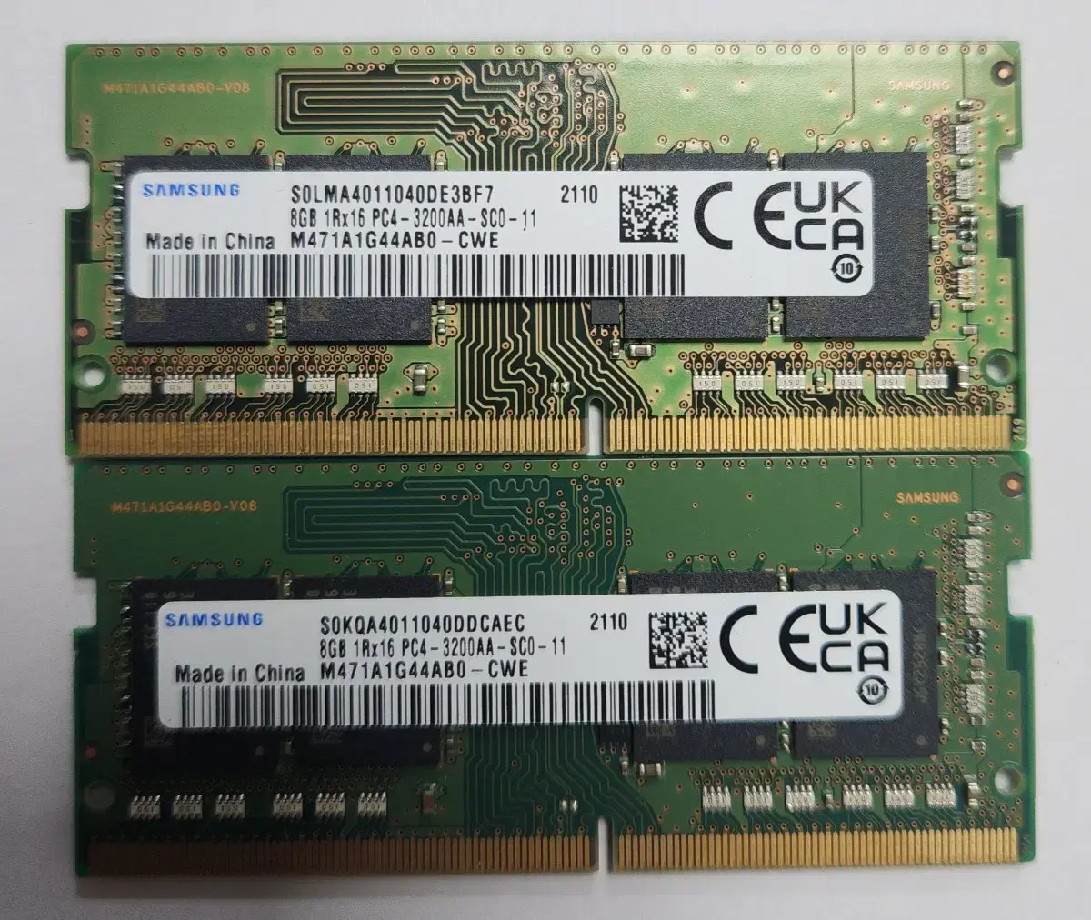 삼성노트북메모리(PC4-8MB)~2개일괄