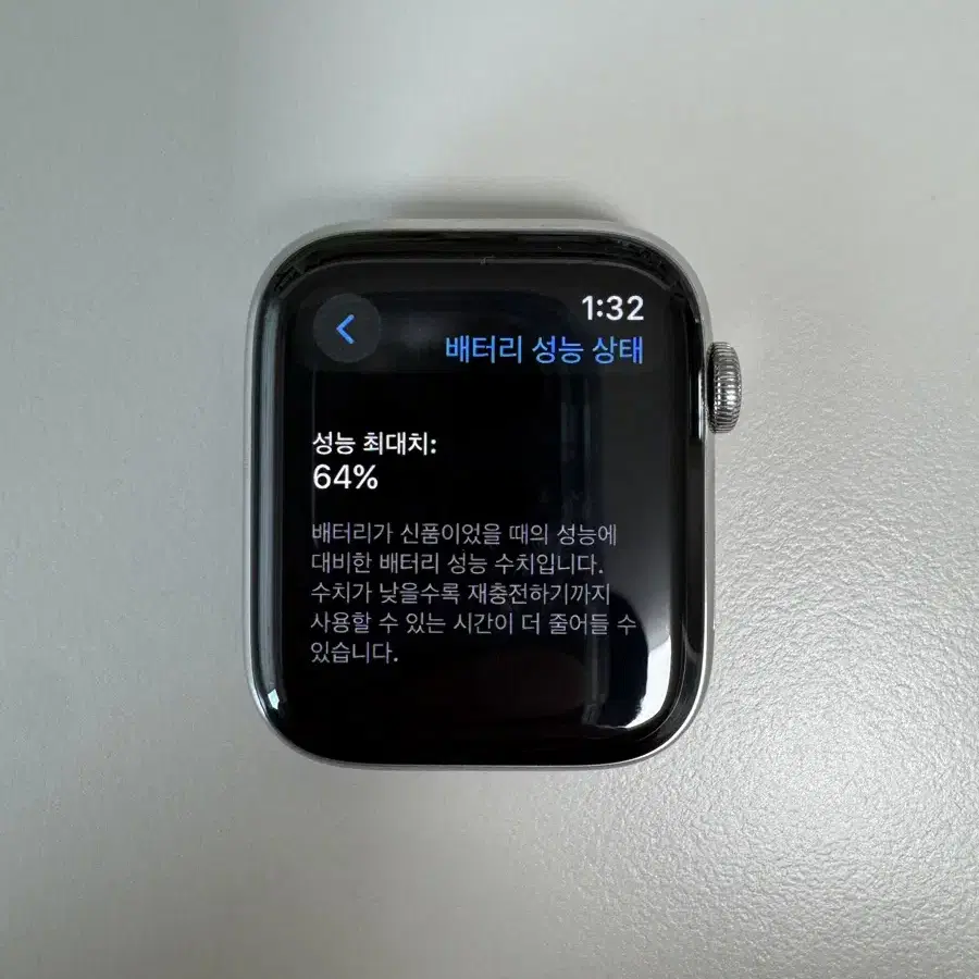 애플워치5 에르메스 44mm 실버