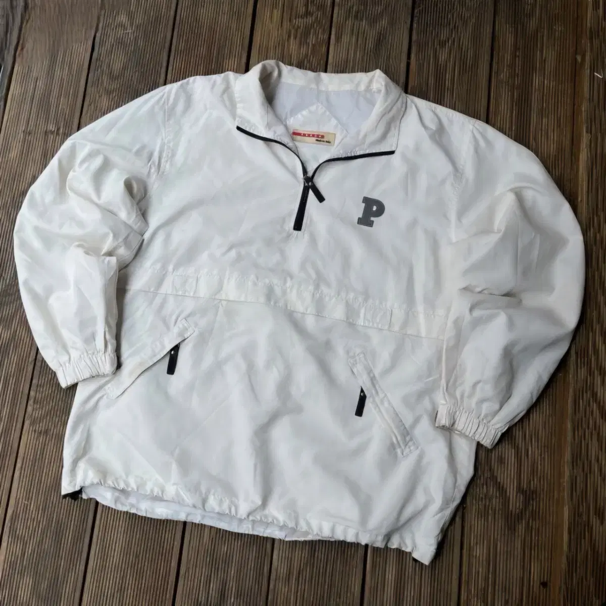 (XL) Prada Woven Anorak Windbreaker