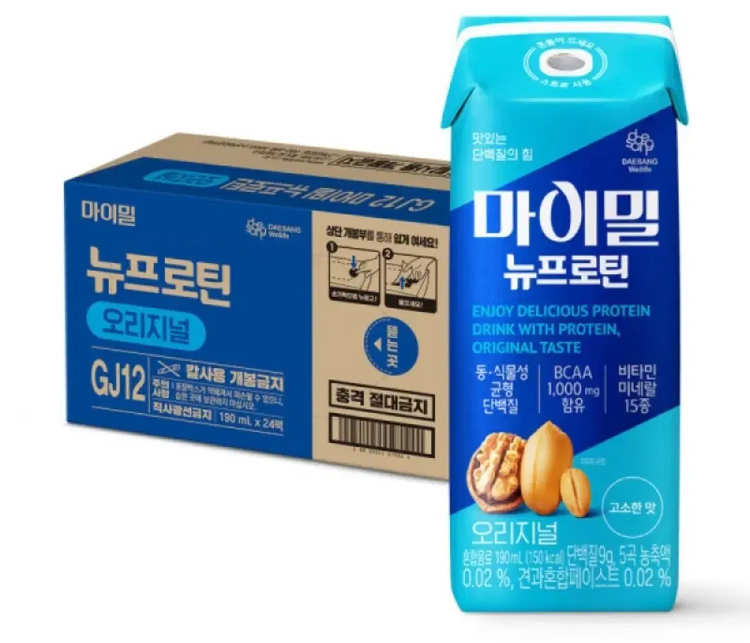 대상 마이밀 뉴프로틴 190ml 24개 단백질음료