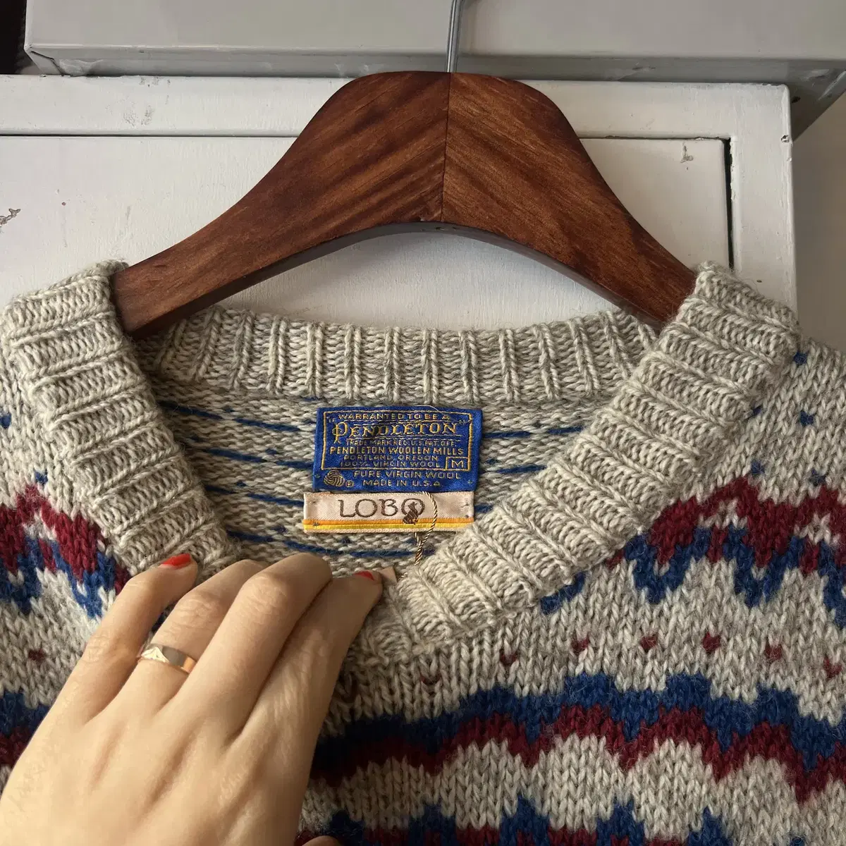 [M]PENDLETON 펜들턴 Made in USA  페어아일 니트