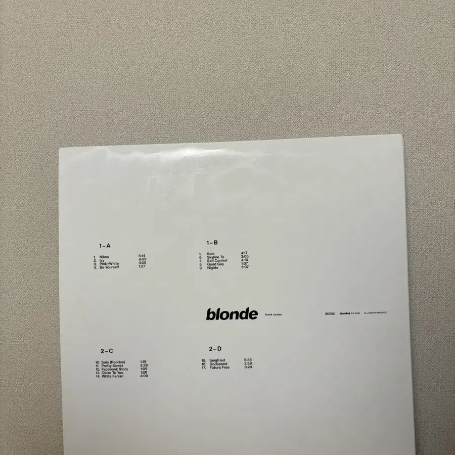 프랭크 오션 blonde LP 개봉반 판매합니다