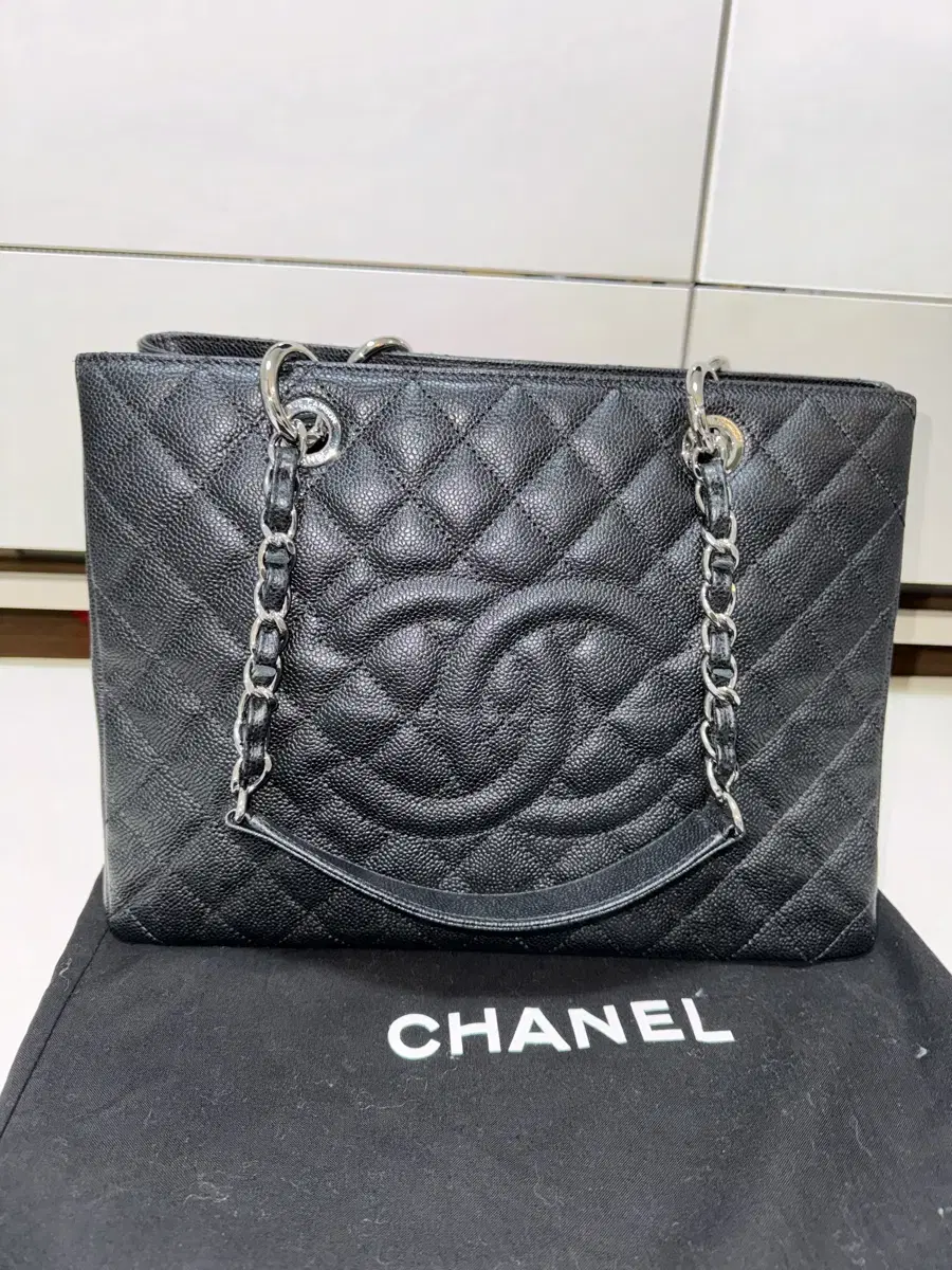 Chanel Grandchamp Silver Long Black (19th)