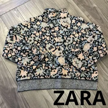 시착만 한 상품 ZARA 자라 꽃무늬 패턴 니트 스웨터 하이넥