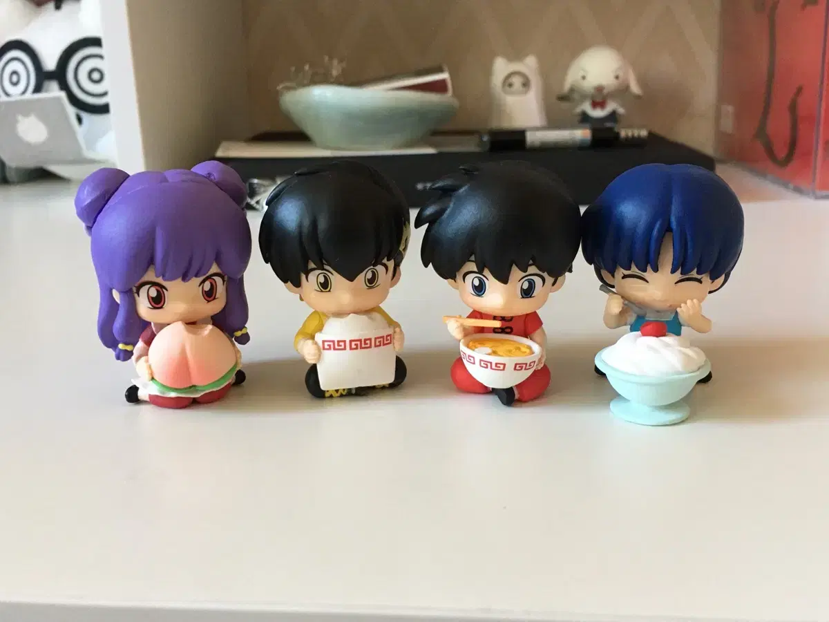 (Bulk) Ranma 1/2 Mogumogu Gacha Figures Set of 4