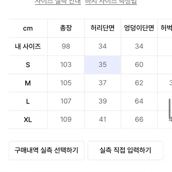 토피 카고 데님 팬츠 s