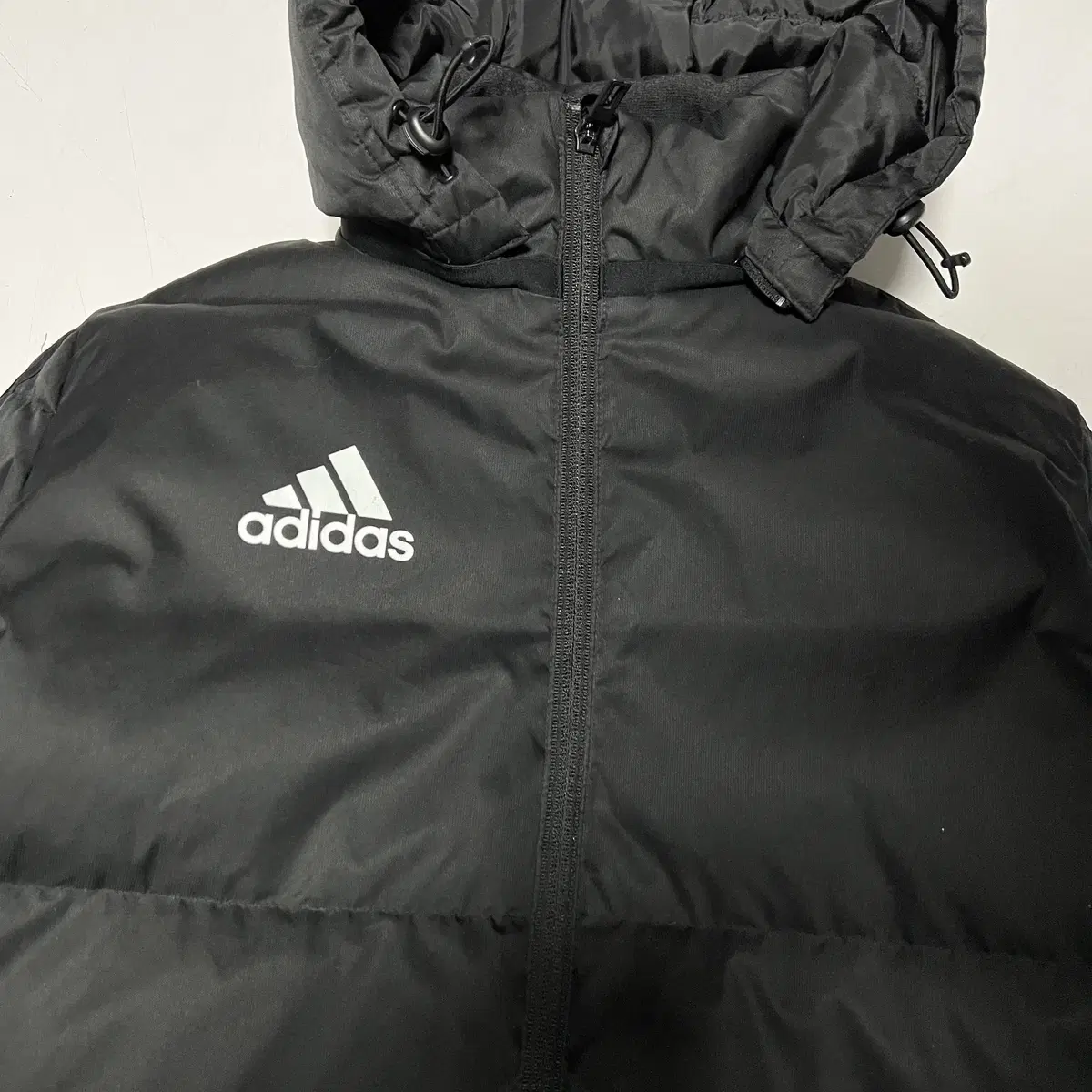 ADIDAS 아디다스 후드 롱패딩(M)