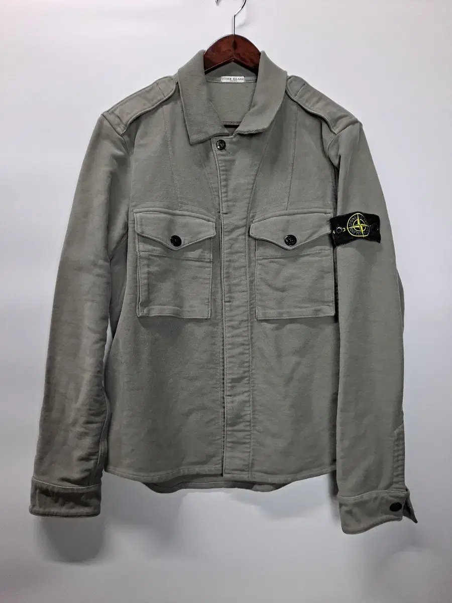 (L) Stone Island Brushed Shirt Jacket