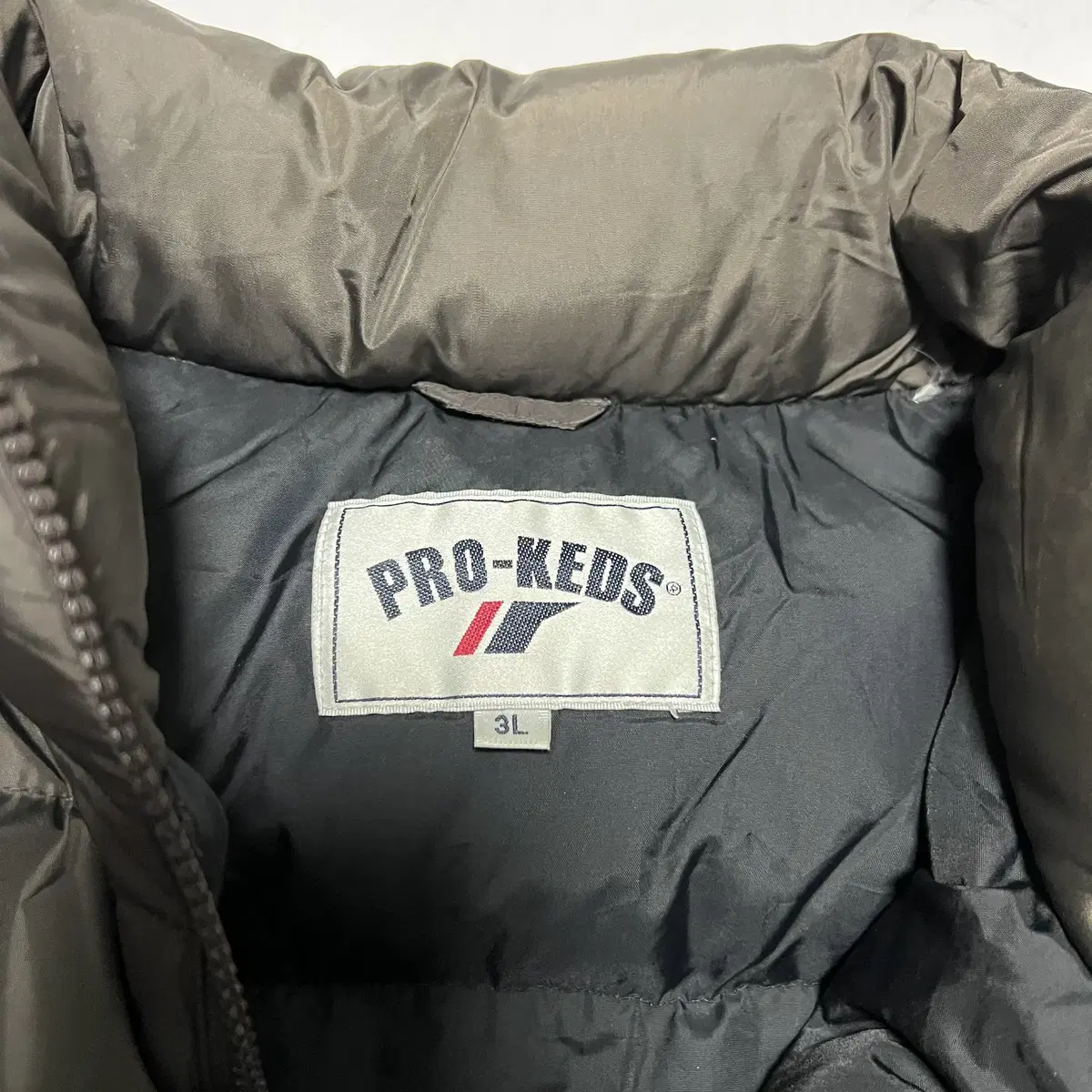 PRO-KEDS 프로스펙스 브라운 다운조끼패딩(XL)