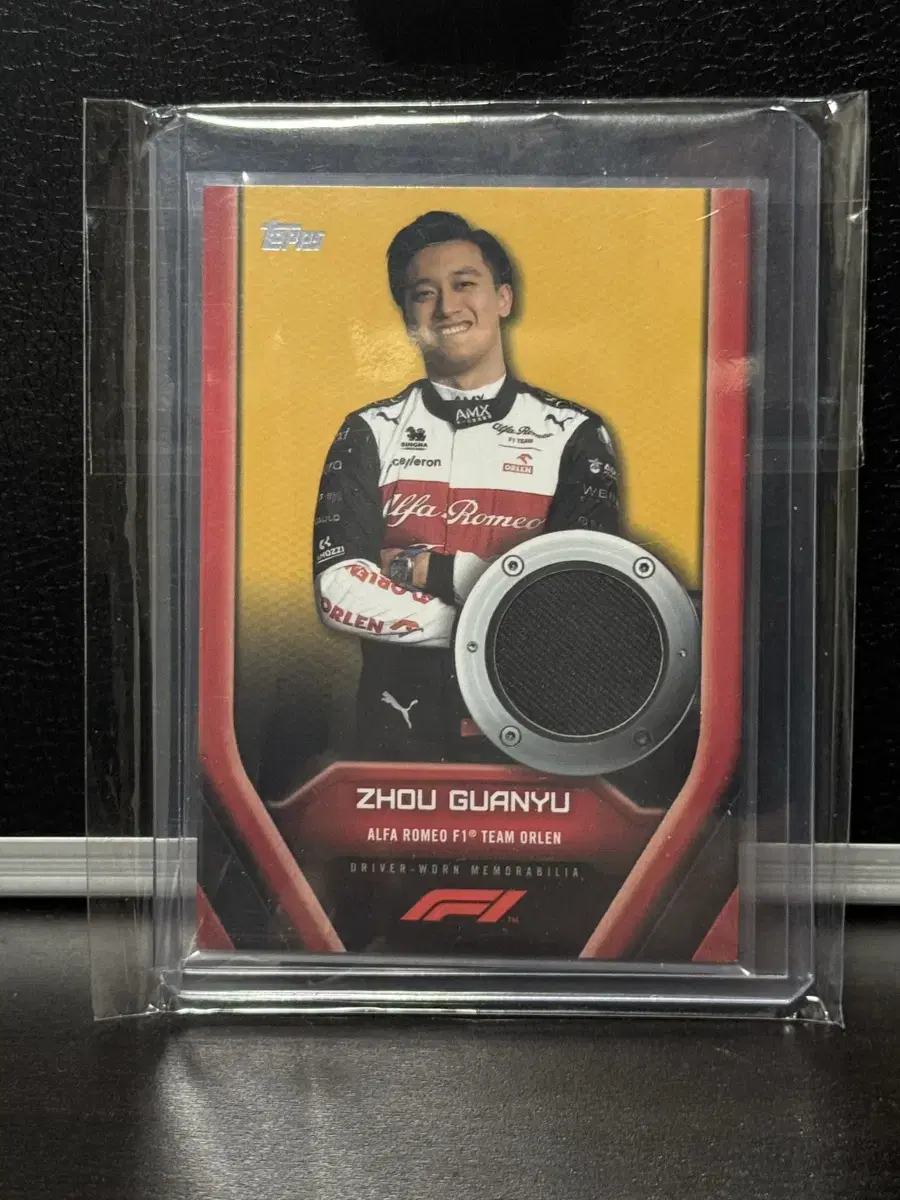 2022 Tops F1 Zhou Guanyu 50Limit Relic Card