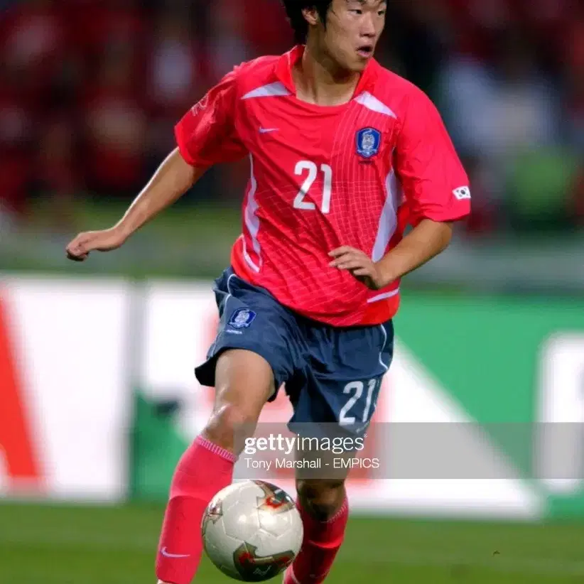 2002월드컵 대한민국 국대 박지성 축구유니폼 나이키반팔