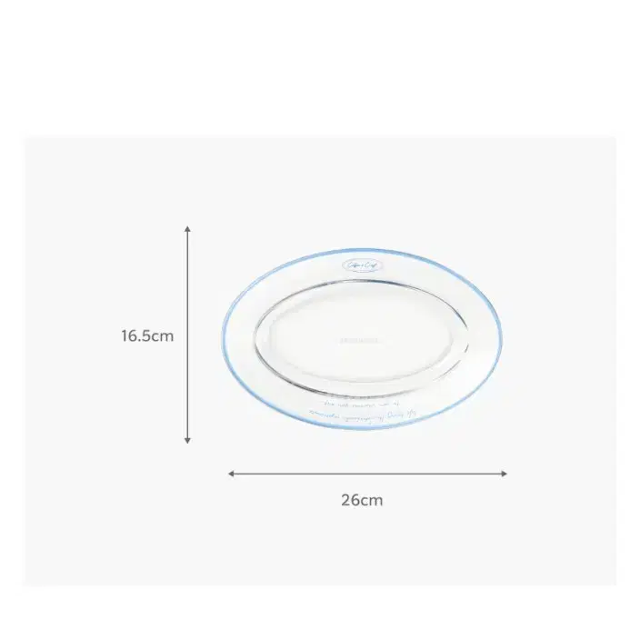스타벅스 레터링 오발 플레이트