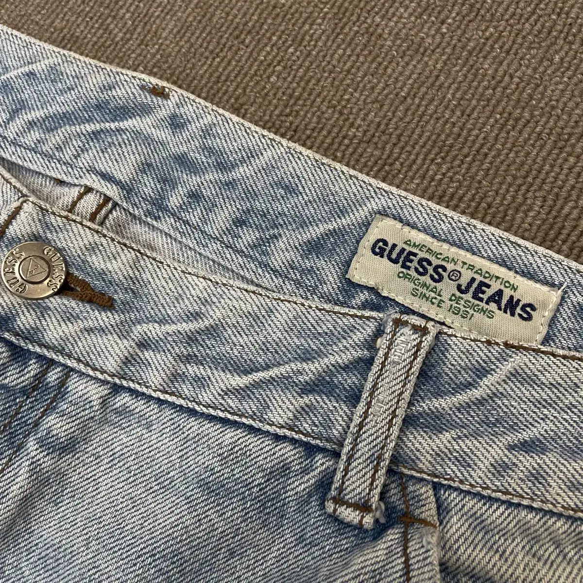 90s guess usa 게스 카펜터 와이드 데님 33