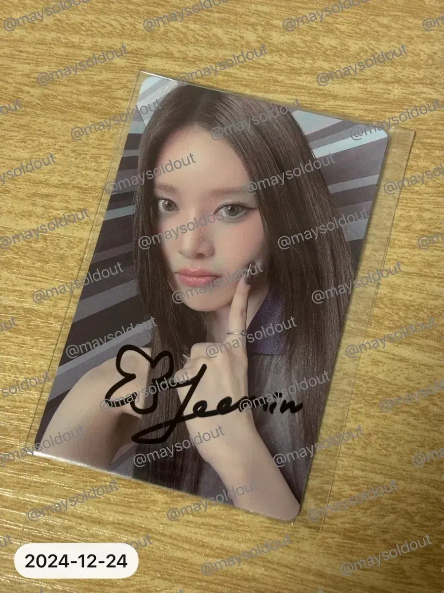 izuna bangmin pop up sign photocard wts