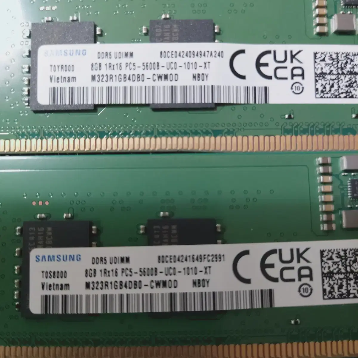 삼성 DDR5 5600 8G 2장