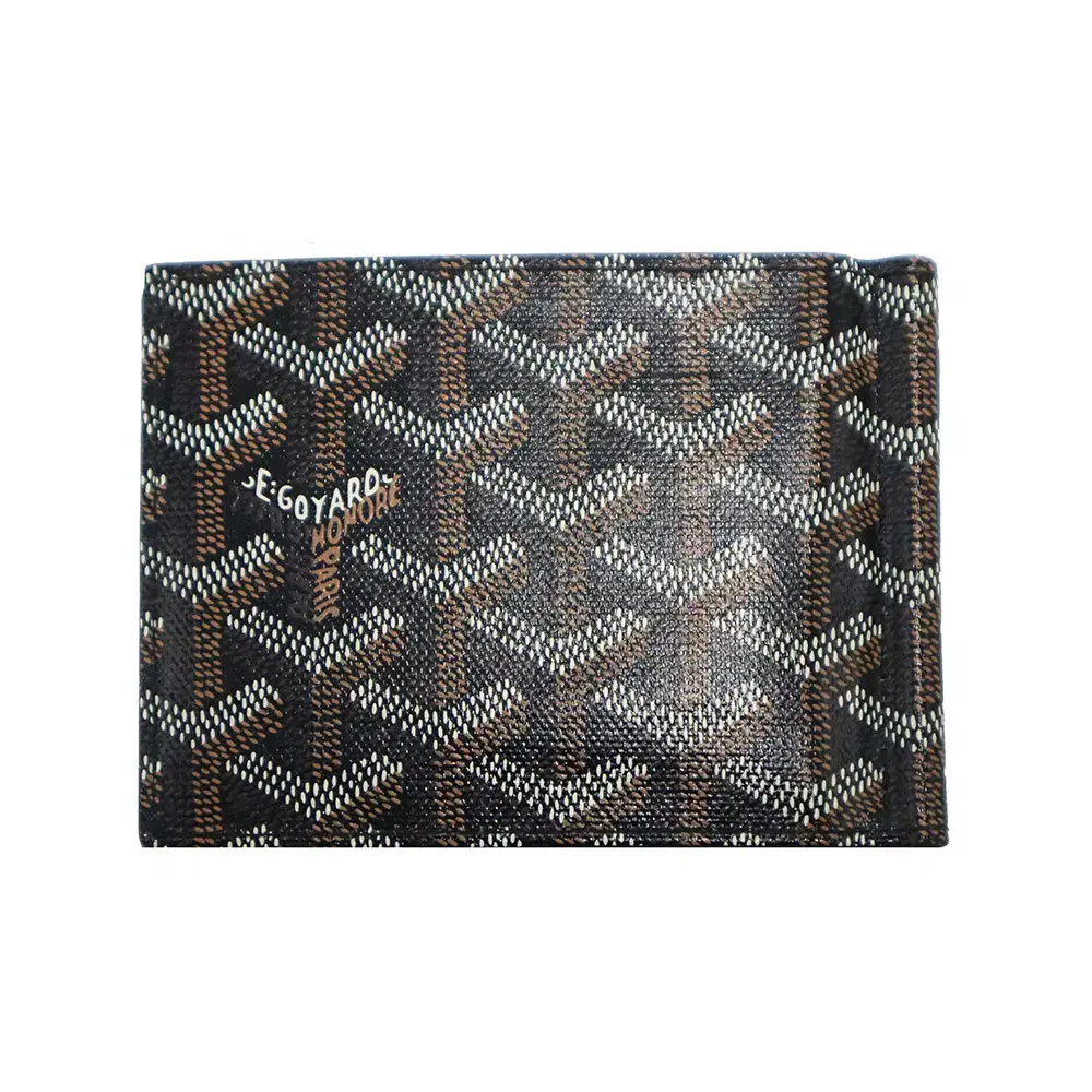 [중고] Goyard(고야드) 블랙고야딘 캔버스 빌포드 생토마스 머니클립