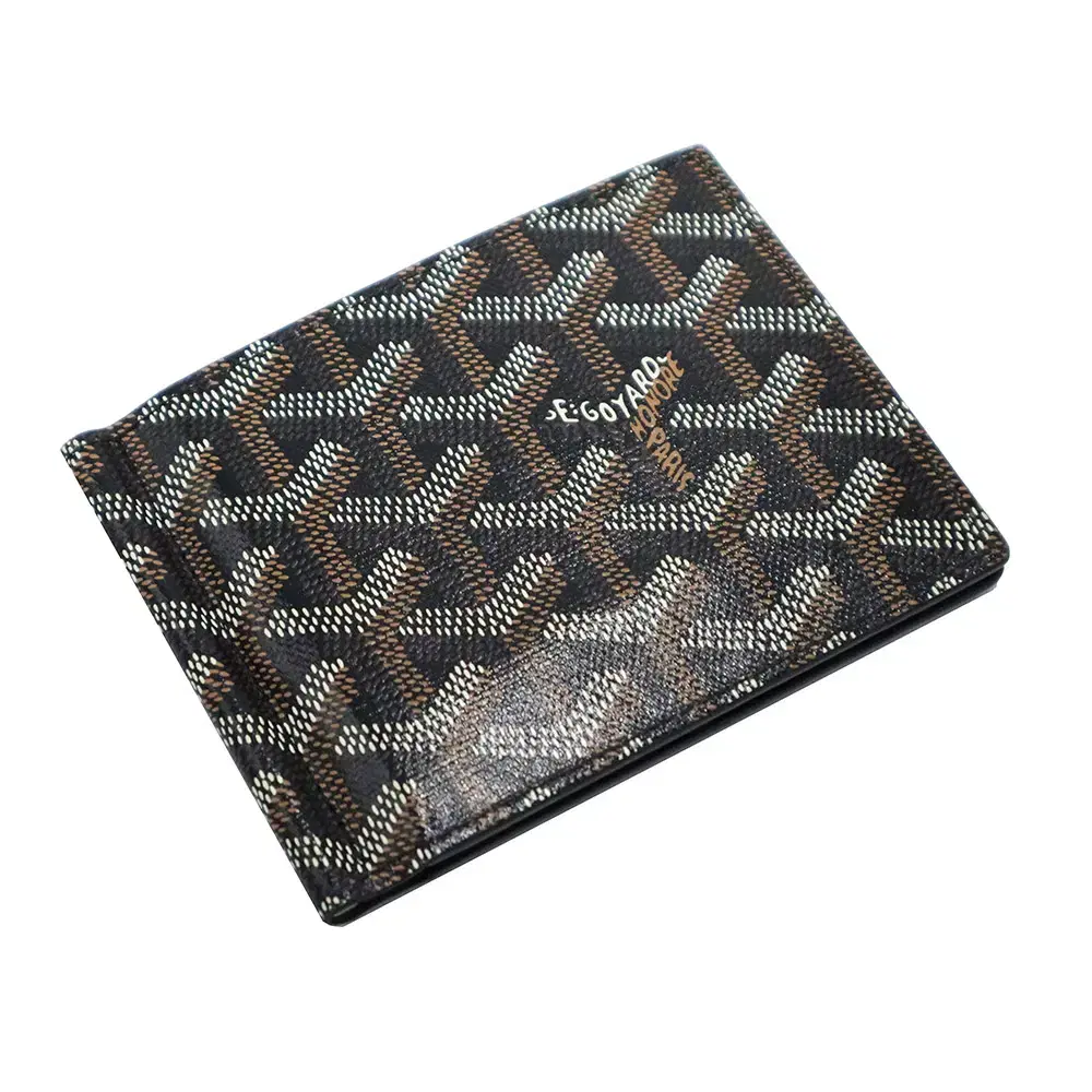 [중고] Goyard(고야드) 블랙고야딘 캔버스 빌포드 생토마스 머니클립