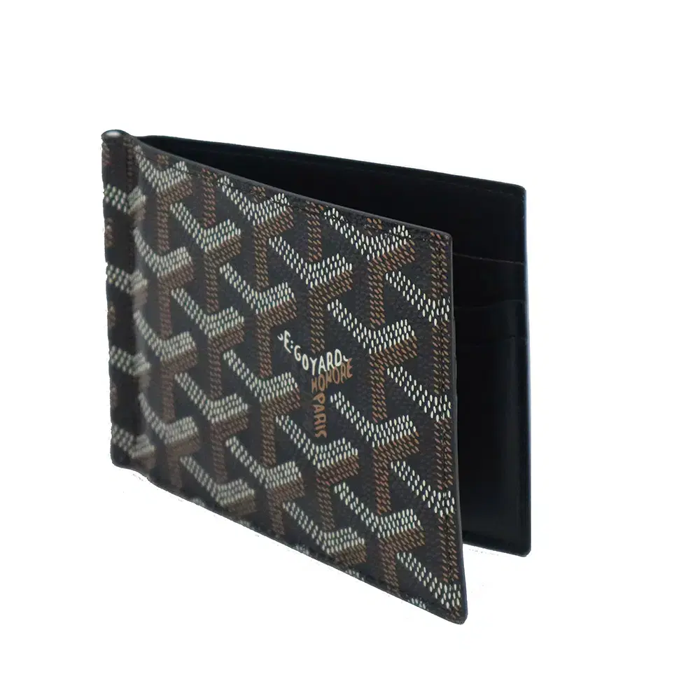 [중고] Goyard(고야드) 블랙고야딘 캔버스 빌포드 생토마스 머니클립