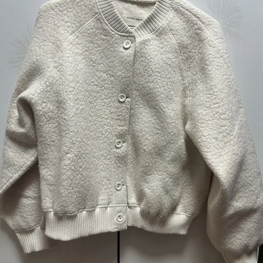 낫띵리튼 Alpaca wool raglan jumper (Ivory)