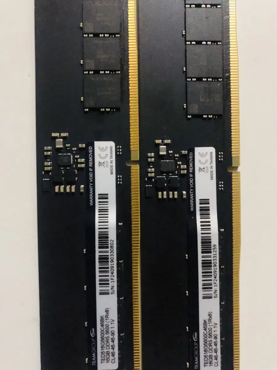 TeamGroup ddr5-5600 CL46 Elite 16G 2개 일괄