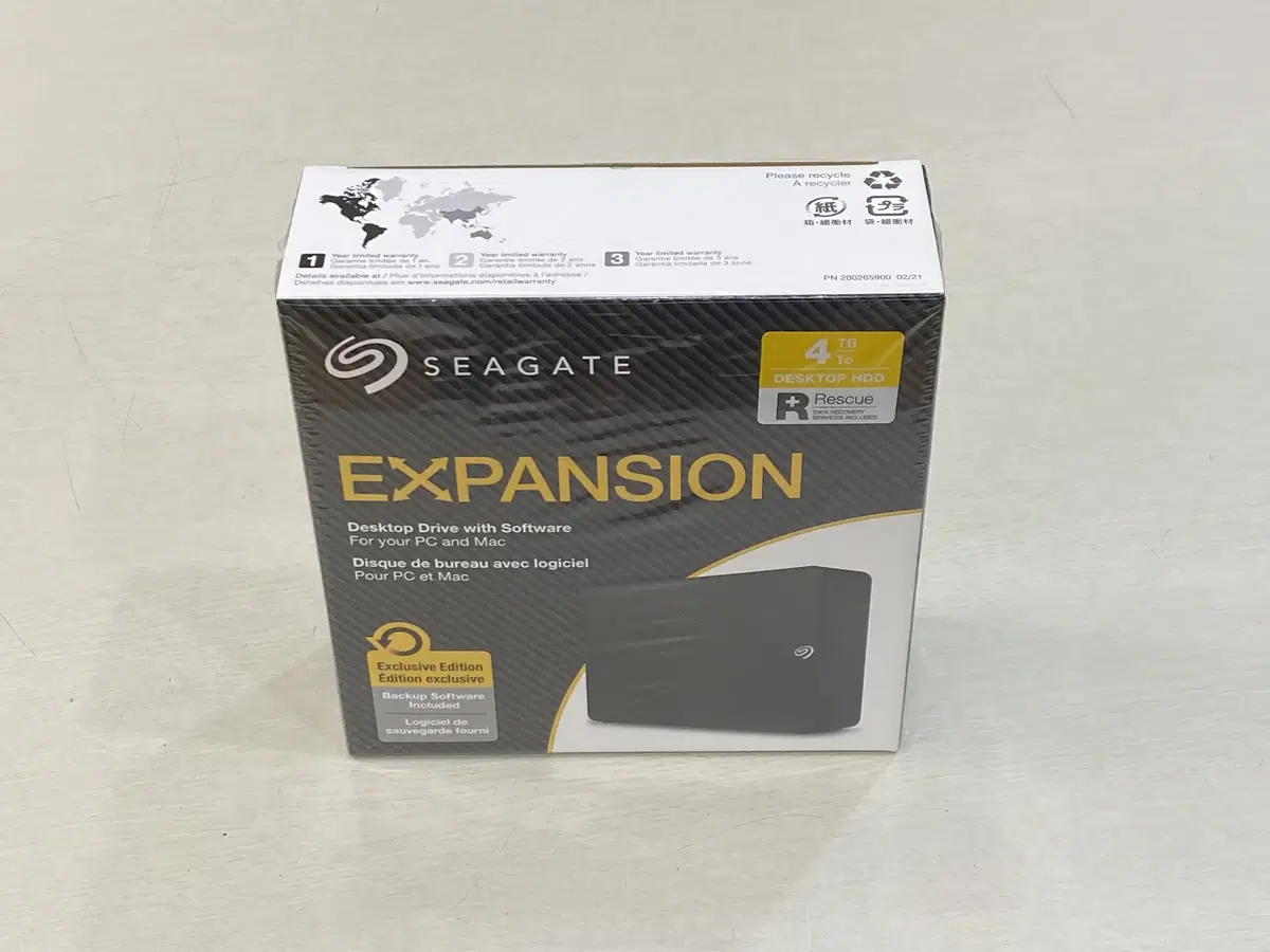 Seagate 4테라 3.5인치 외장하드 아답터사용 4TB