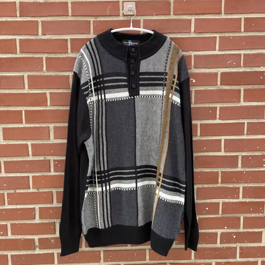 Vintage Check Kint Sweater