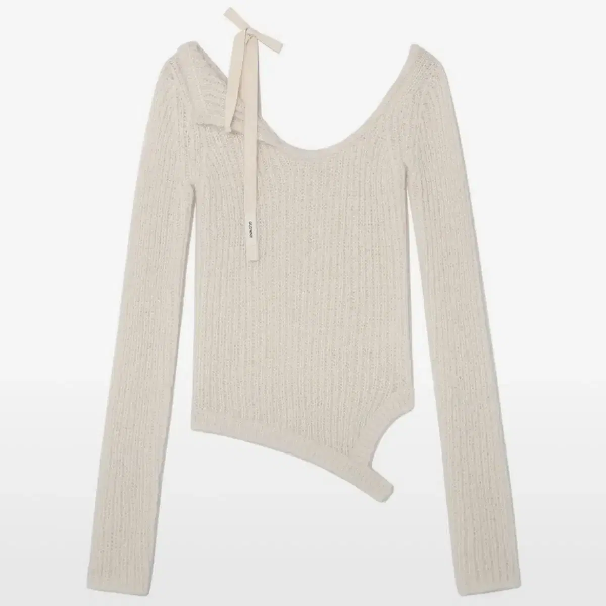 글로니 ISA ASYMMETRICAL KNIT 탑 CORN M