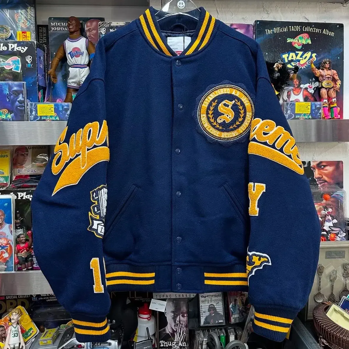 SUPREME | 슈프림 Supreme Supreme Veritas Varsity Jacket Navy