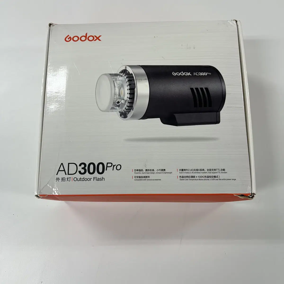 고독스 AD300pro 거의 새상품 카메라 플래시 스피드라이트