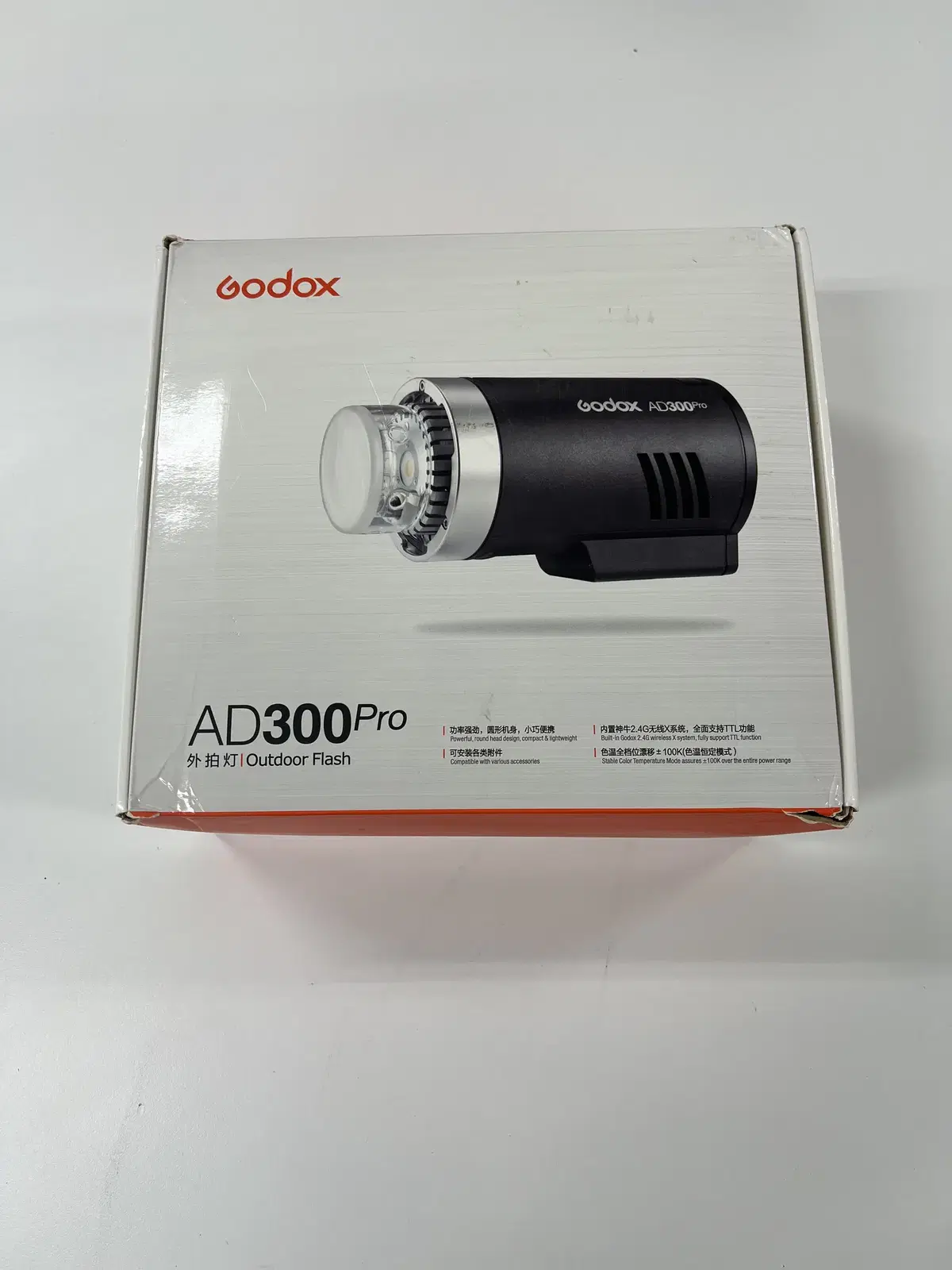 고독스 AD300pro 거의 새상품 카메라 플래시 스피드라이트