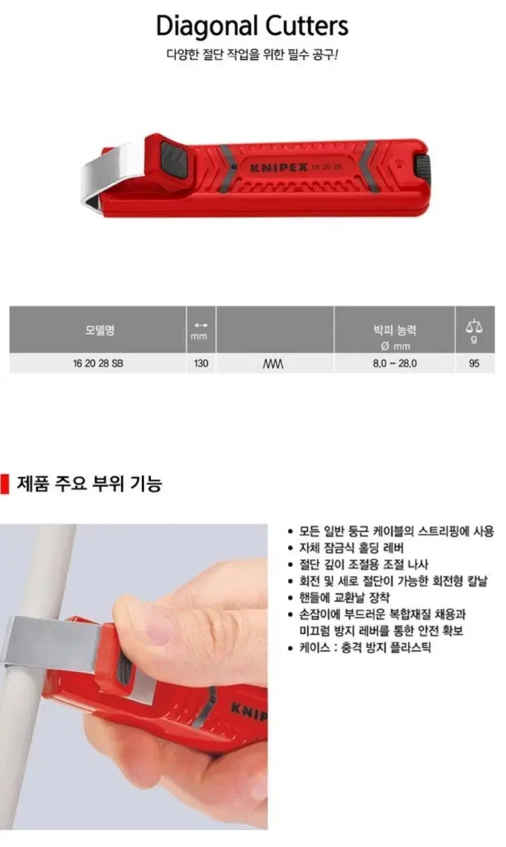 크니펙스 전선탈피기 스트리퍼