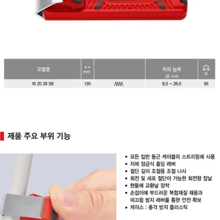 크니펙스 전선탈피기 스트리퍼