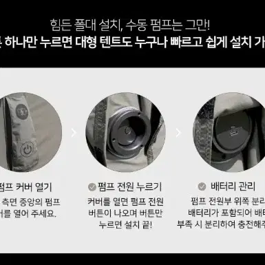 [미개봉 새제품] SAC 비앙카 하이브리드 에어텐트 카키 판매