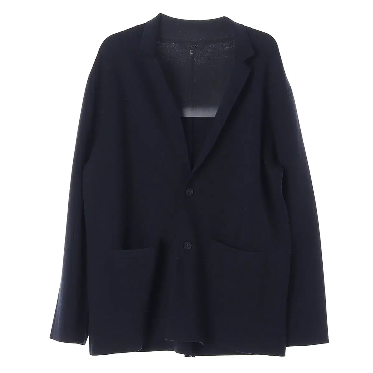 [M]COSS Navy Wool Cardigan Jacket