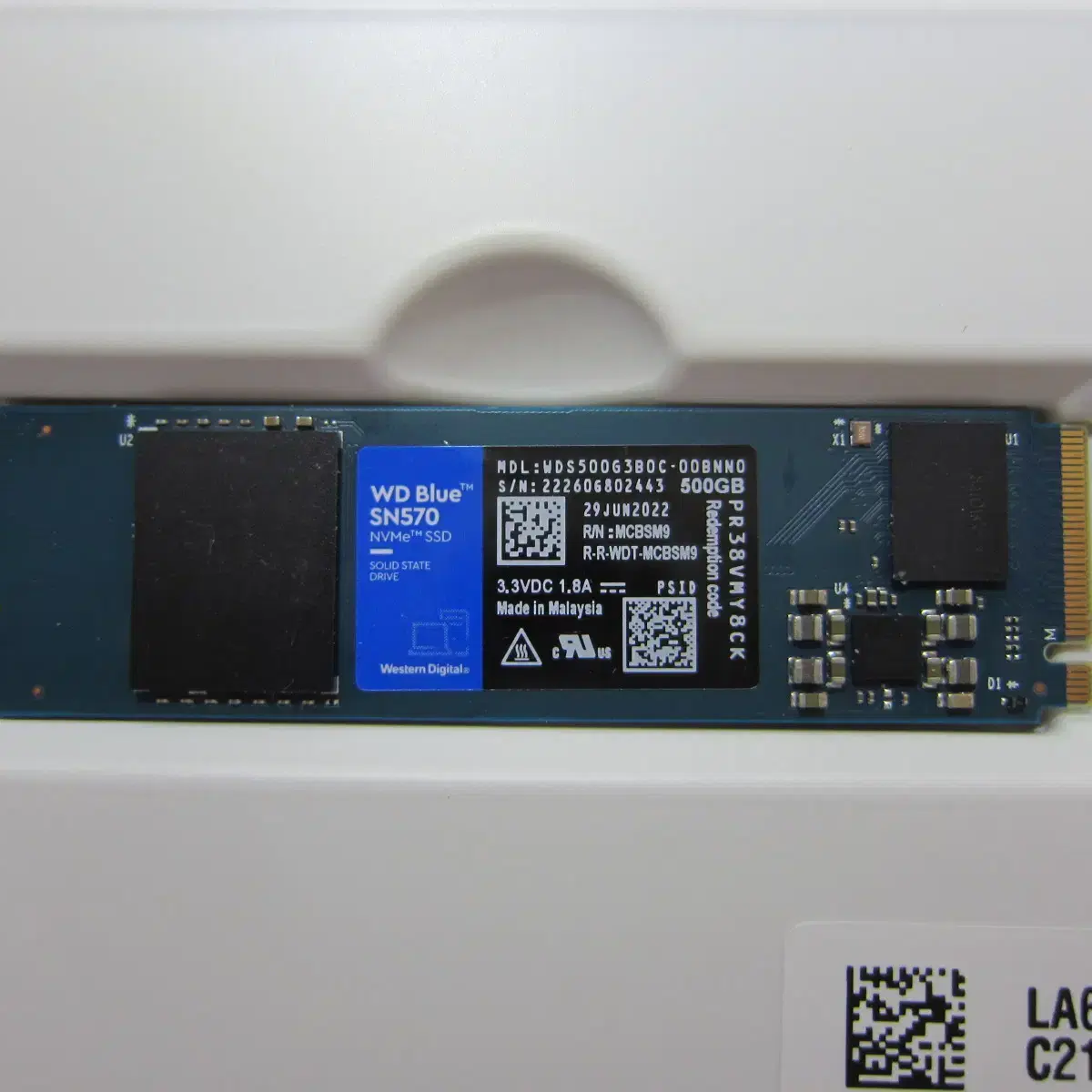 WD Blue SN570 M.2 NVMe 500G (AS 27년 26주)