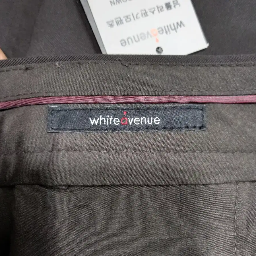 32 새상품 white avenue 기모 스판 슬렉스 다크브라운32-65