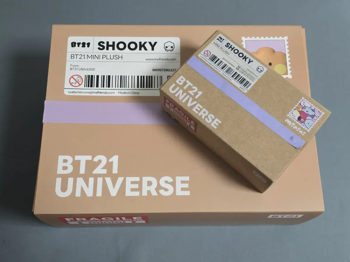 BT21 SHOOKY 미니니 빅앤타이니 스탠딩 인형