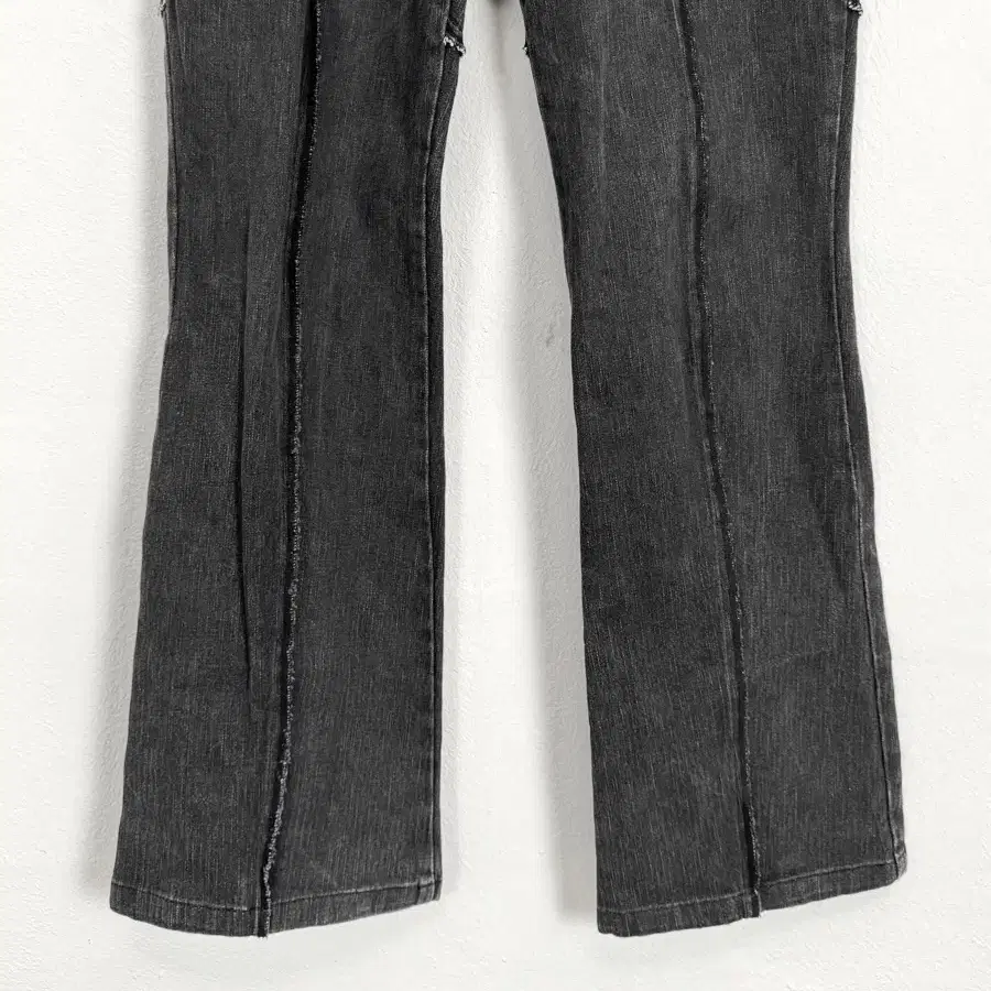 In the attic paneled black denim pants