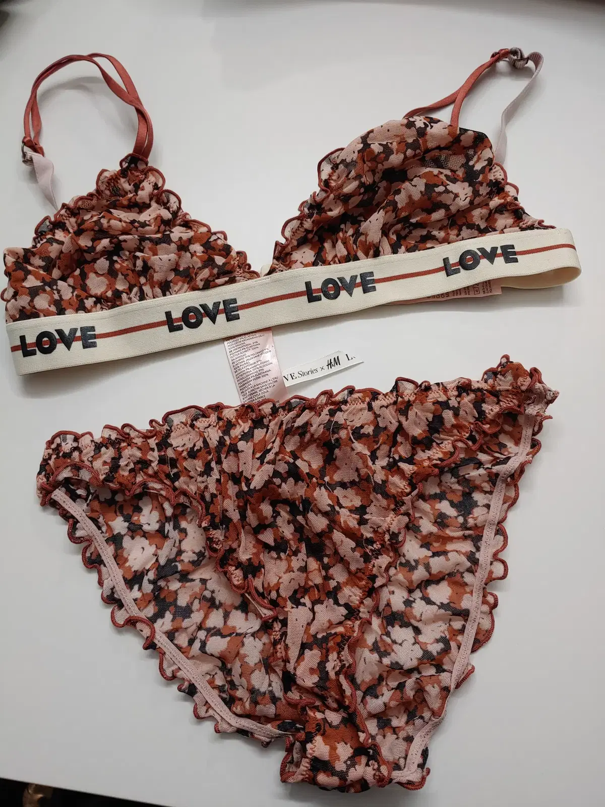 H&M Love Stories Collection Bra + Panty Set