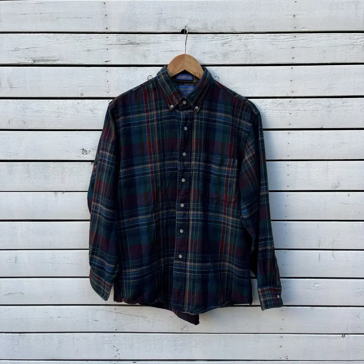 Pendleton 펜들턴 90s 체크 울 셔츠