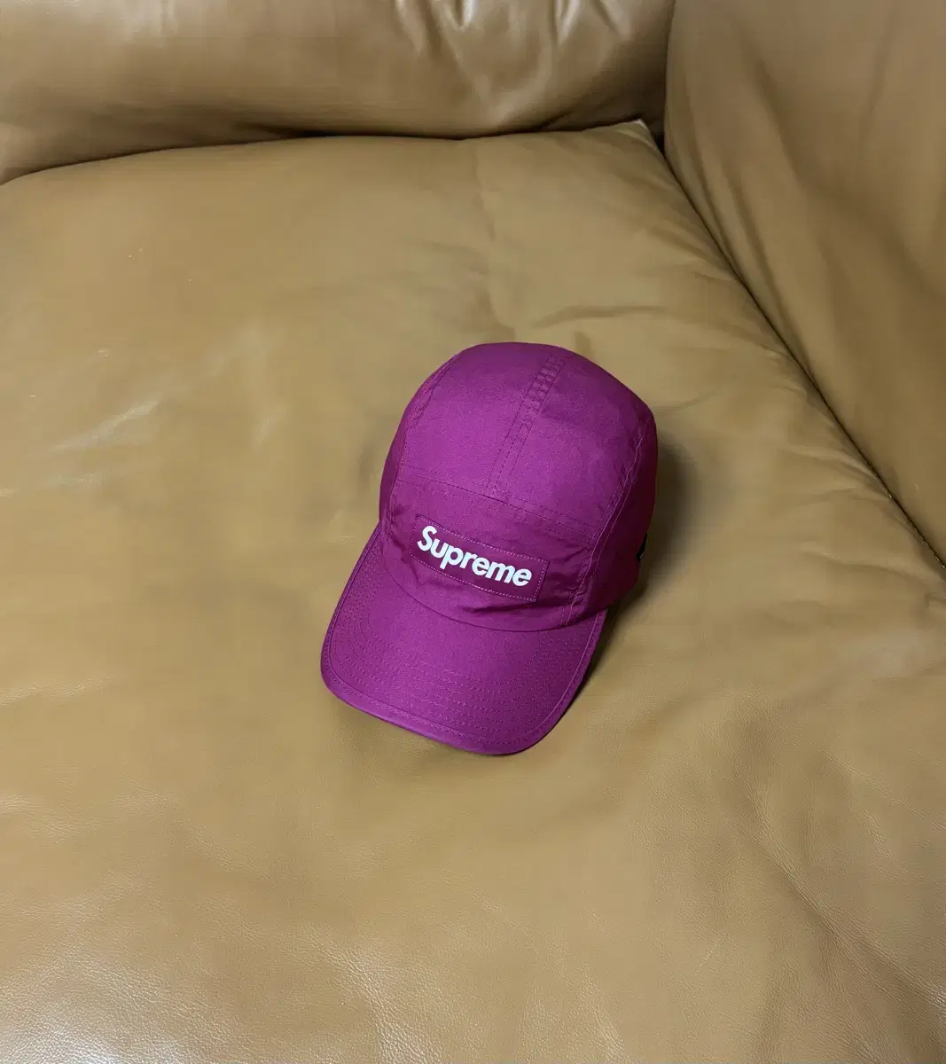 Supreme 슈프림 캠프캡 모자 (Shockcord Purple)