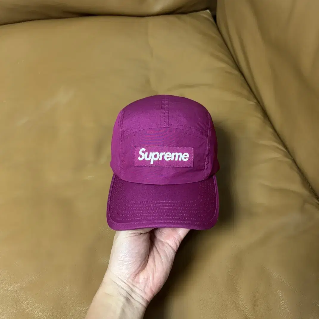 Supreme 슈프림 캠프캡 모자 (Shockcord Purple)