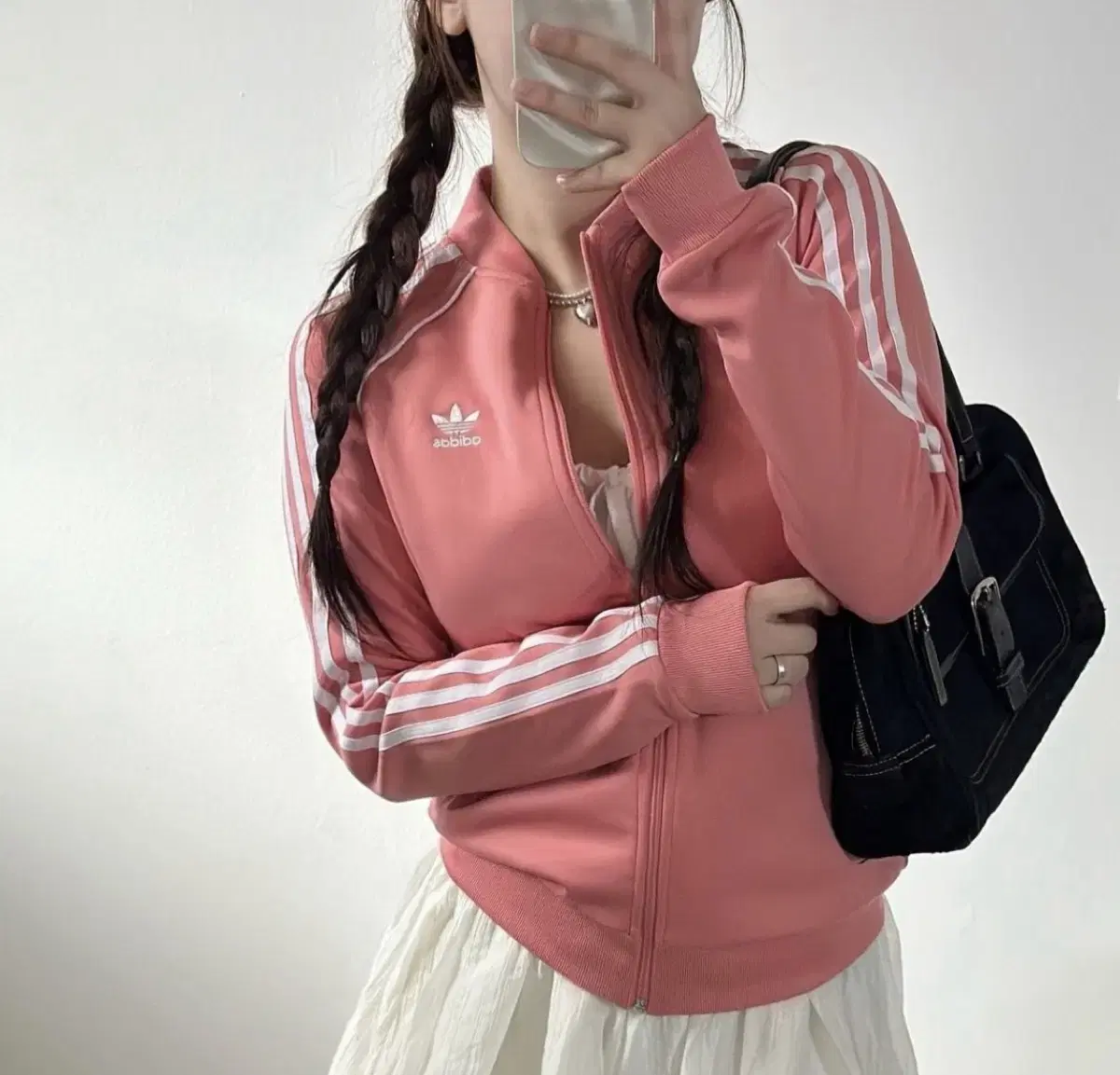 Adidas Jersey JacketIndigoPinkColor