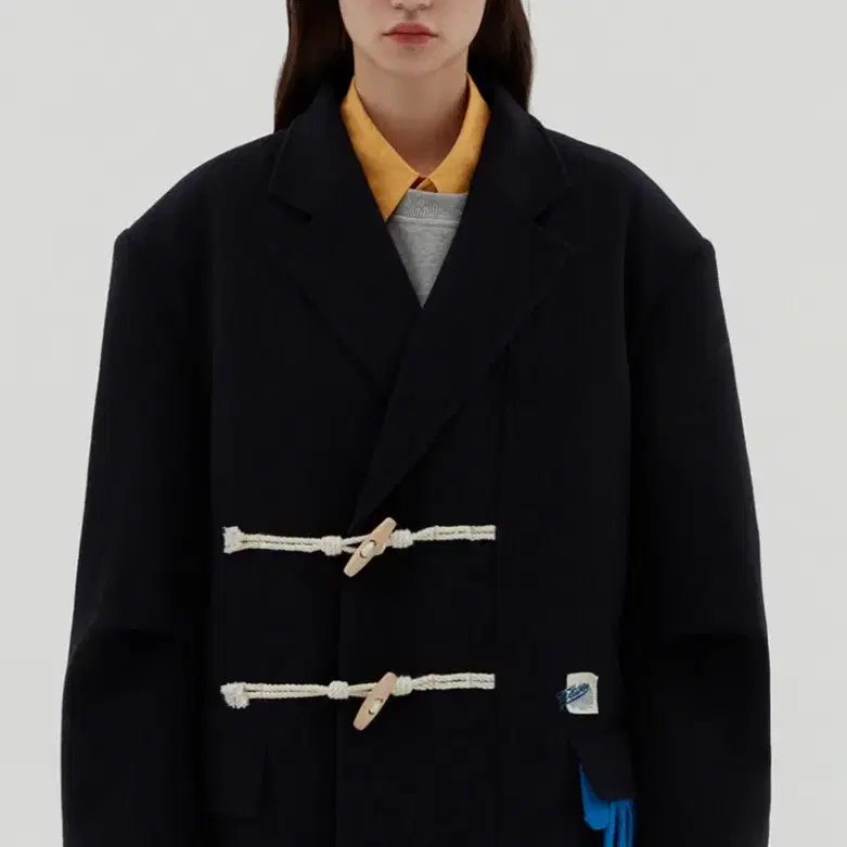 GRAND PALAIS LABEL WOOL COAT 오아이오아이컬렉션