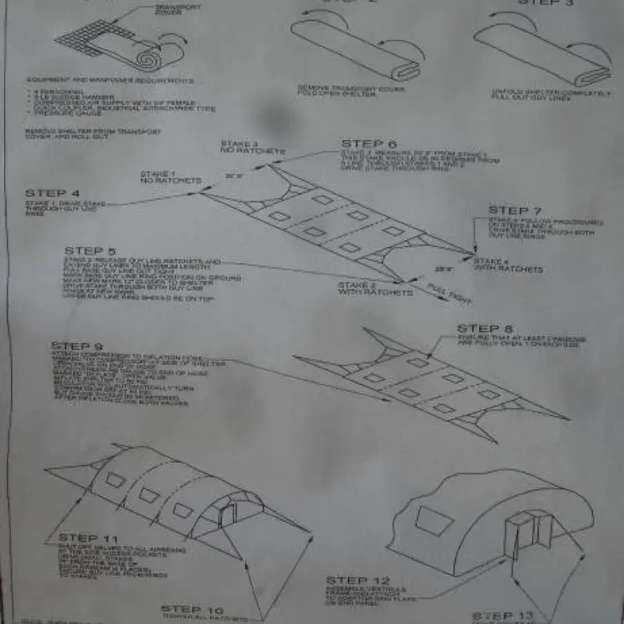 U.S HDT AirBeam M2021 SHELTER TENT(에어텐트)